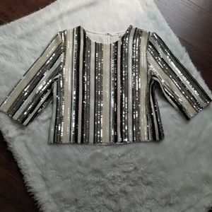 Endless Rose sequin crop top